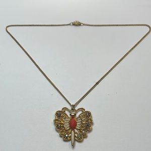 Vintage Butterfly Necklace